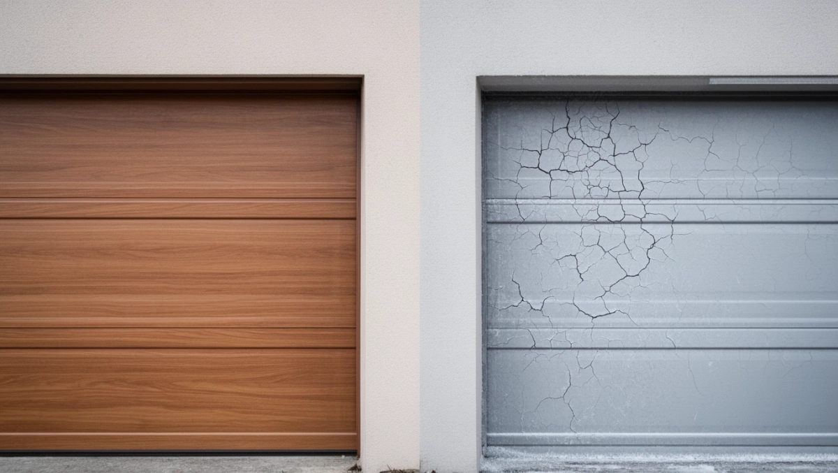 Brama garażowa okleina czy malowana