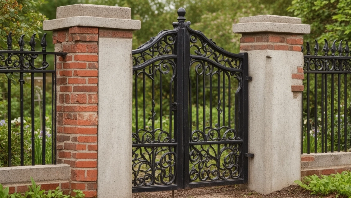 Jakie słupki do bramy dwuskrzydłowej