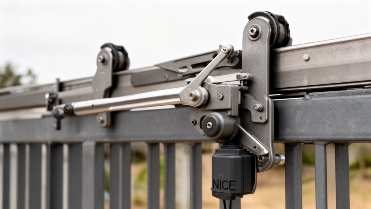 Kalkulator montażu siłownika bramy Nice