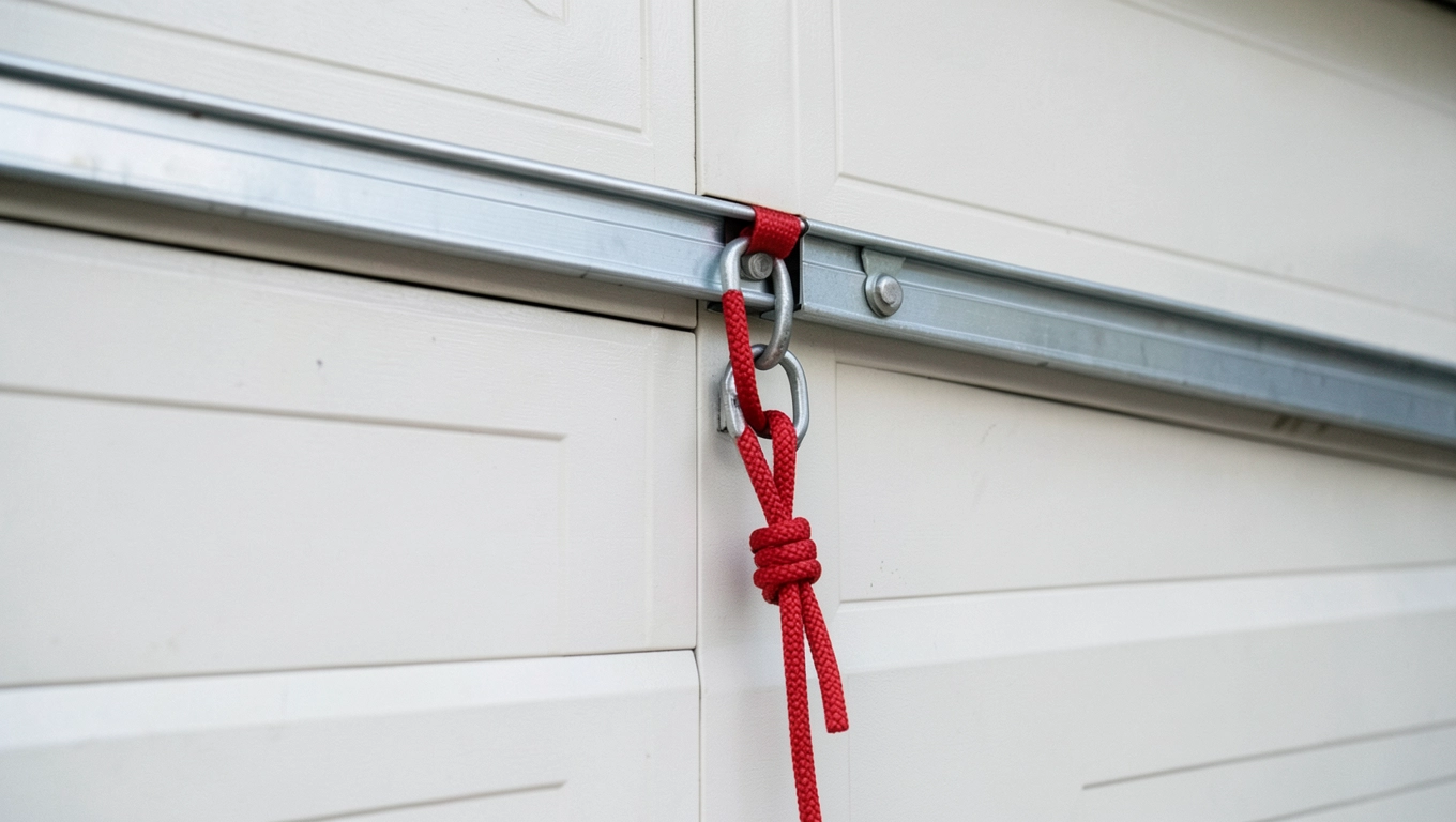 Otwieranie bramy garażowej ręcznie linką
