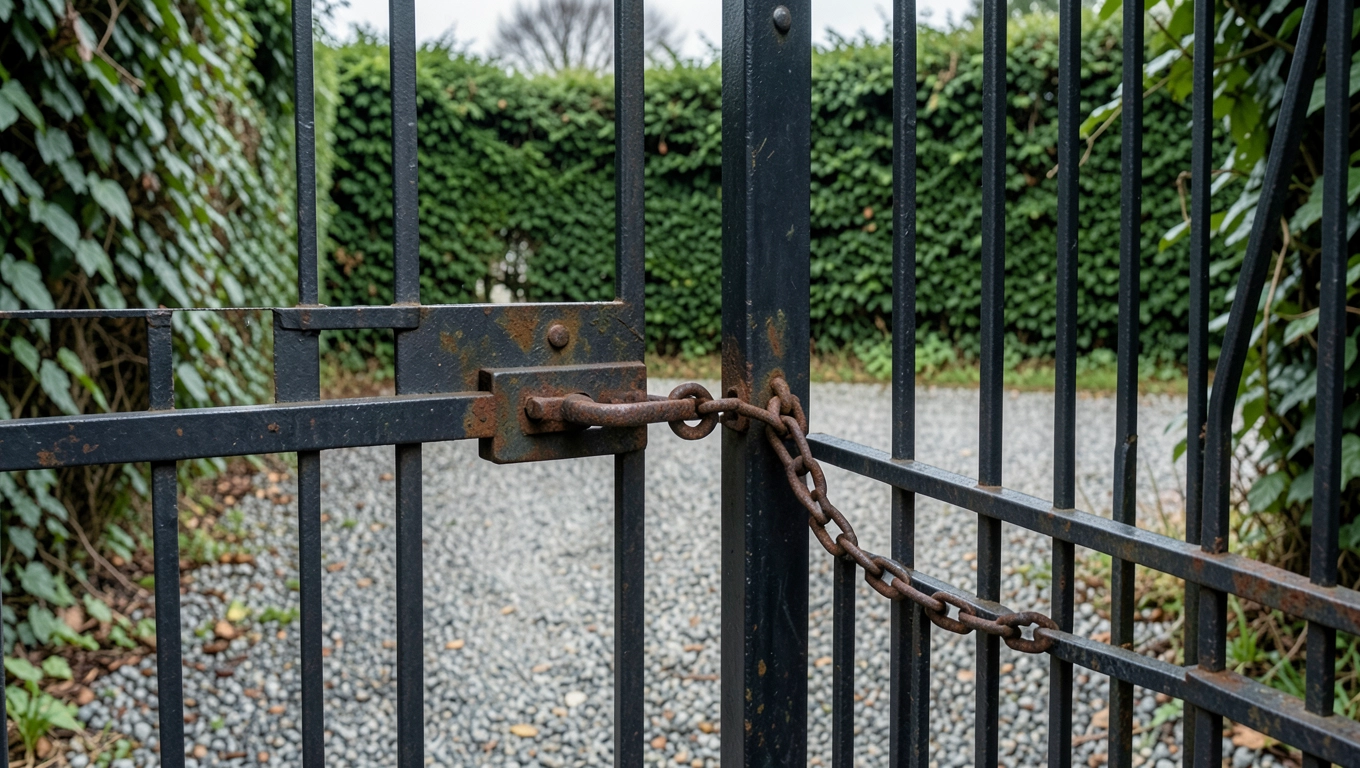 Ręczne otwieranie bramy wjazdowej