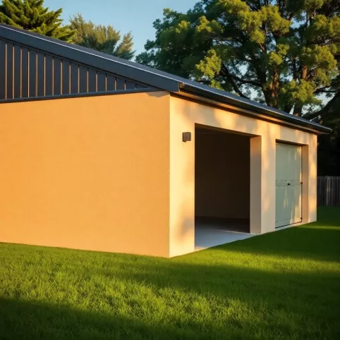 Garaż blaszany tynkowany cena