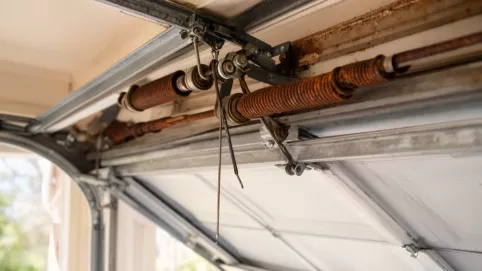 Jak naciągnąć sprężynę w bramie garażowej uchylnej