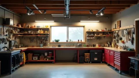 Na jakiej wysokości lampy w garażu