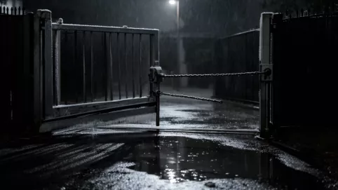 Ręczne otwieranie bramy przesuwnej