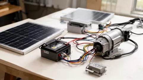 Zasilanie bramy wjazdowej schemat